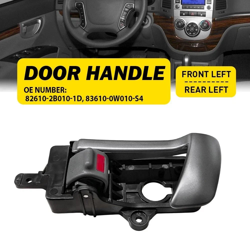 Driver Door Handle in Silver for Hyundai Santa Fe (2007-2012)