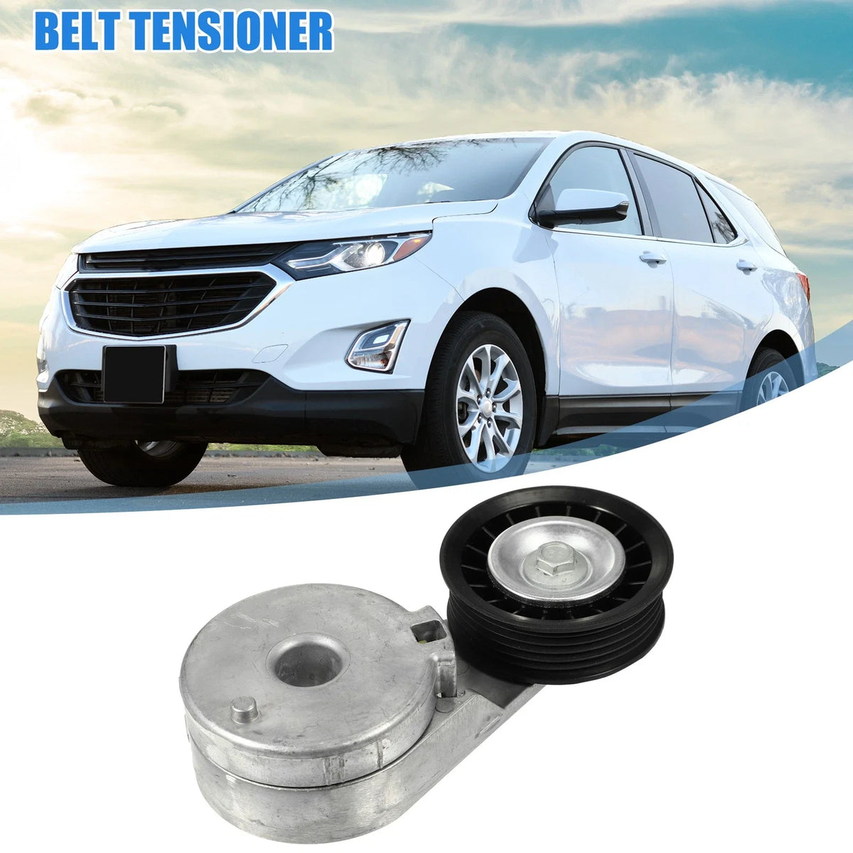 Engine Drive Belt Tensioner with Pulley for Buick Rendezvous (2001–2004) 12563083