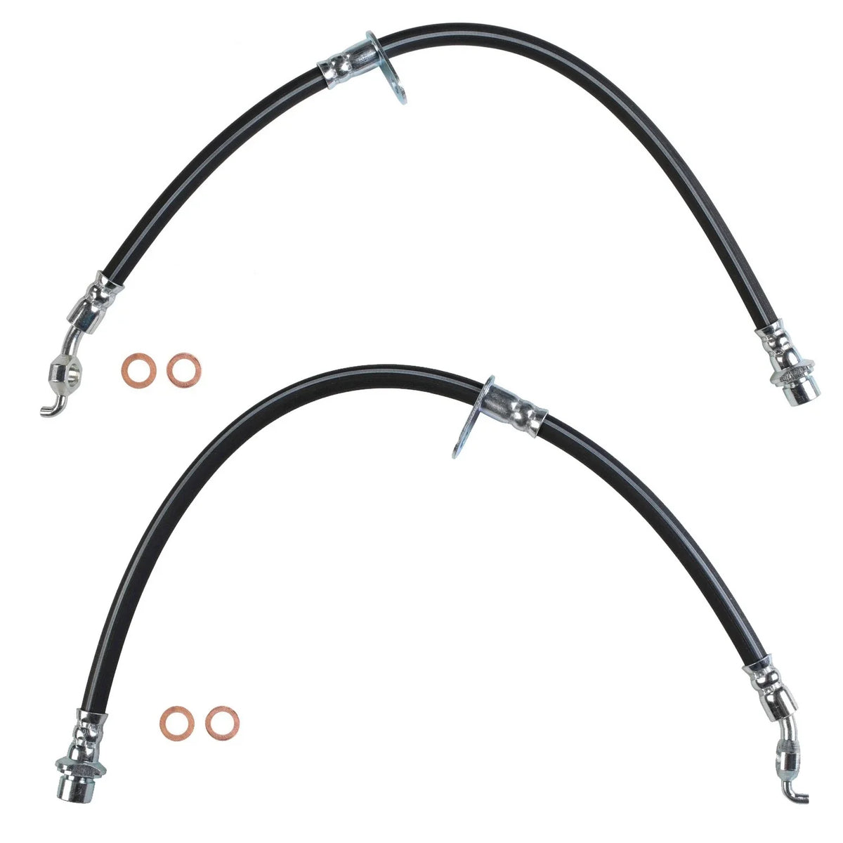 Sunsong Rear Left & Right Brake Hydraulic Hose Kit for Highlander RX330 (2004–2007)