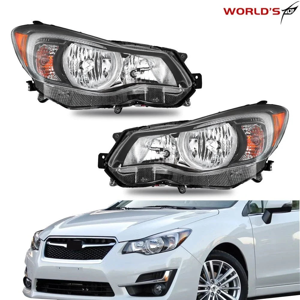 Pair Halogen Headlights for Subaru Impreza XV Crosstrek (2012–2016)