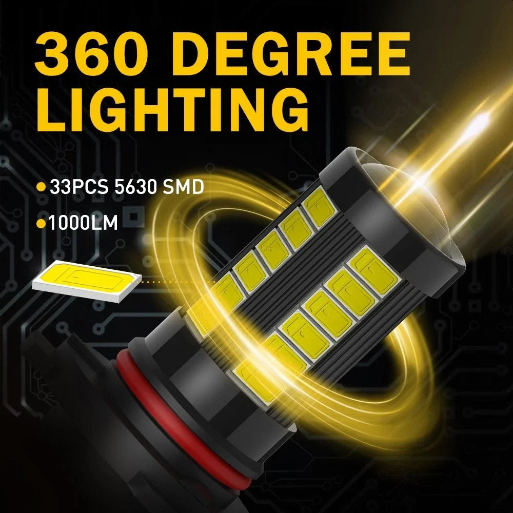 Driving Lamp DRL 9006 LED Fog Light Bulbs - AUXITO 6000K White