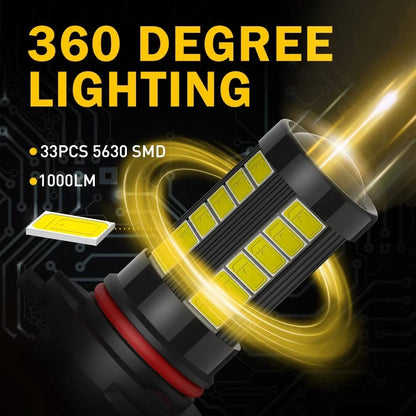 Driving Lamp DRL 9006 LED Fog Light Bulbs - AUXITO 6000K White