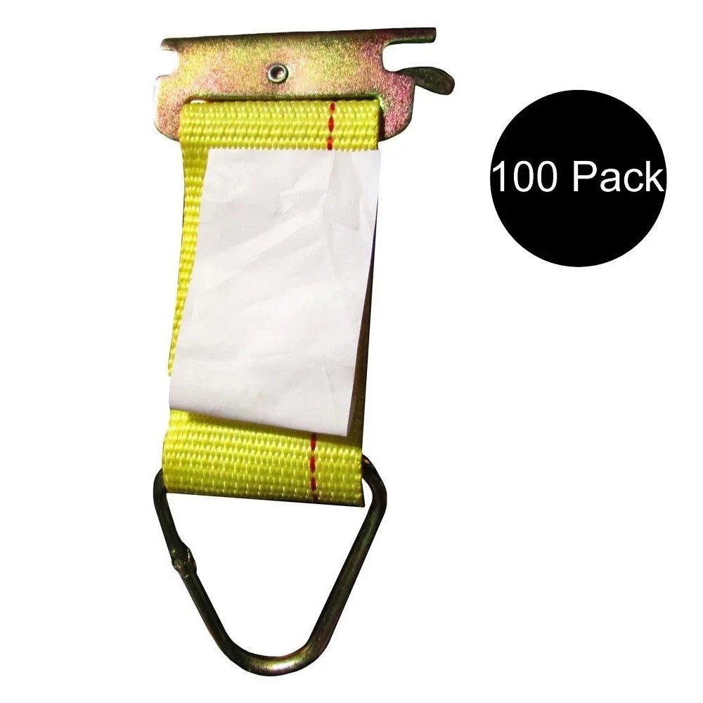 E Track Fitting Strap for Enclosed Trailer (100 Pack)