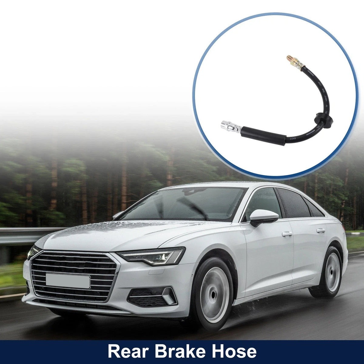 Rear Brake Hose for Audi A6 (2008–2011) 4F0611775