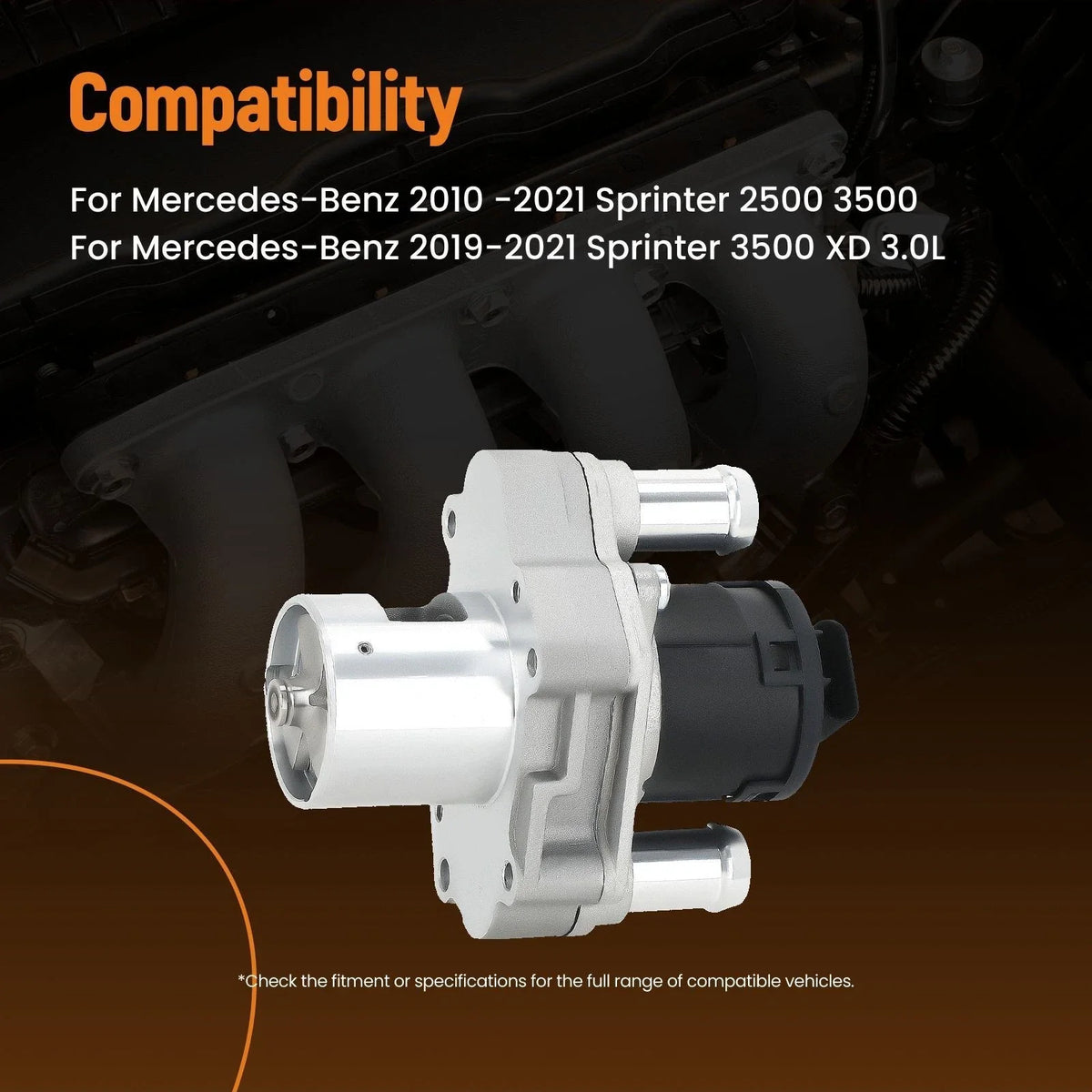 EGR Valve Assembly for 2010-2021 Mercedes-Benz Sprinter 2500 3500