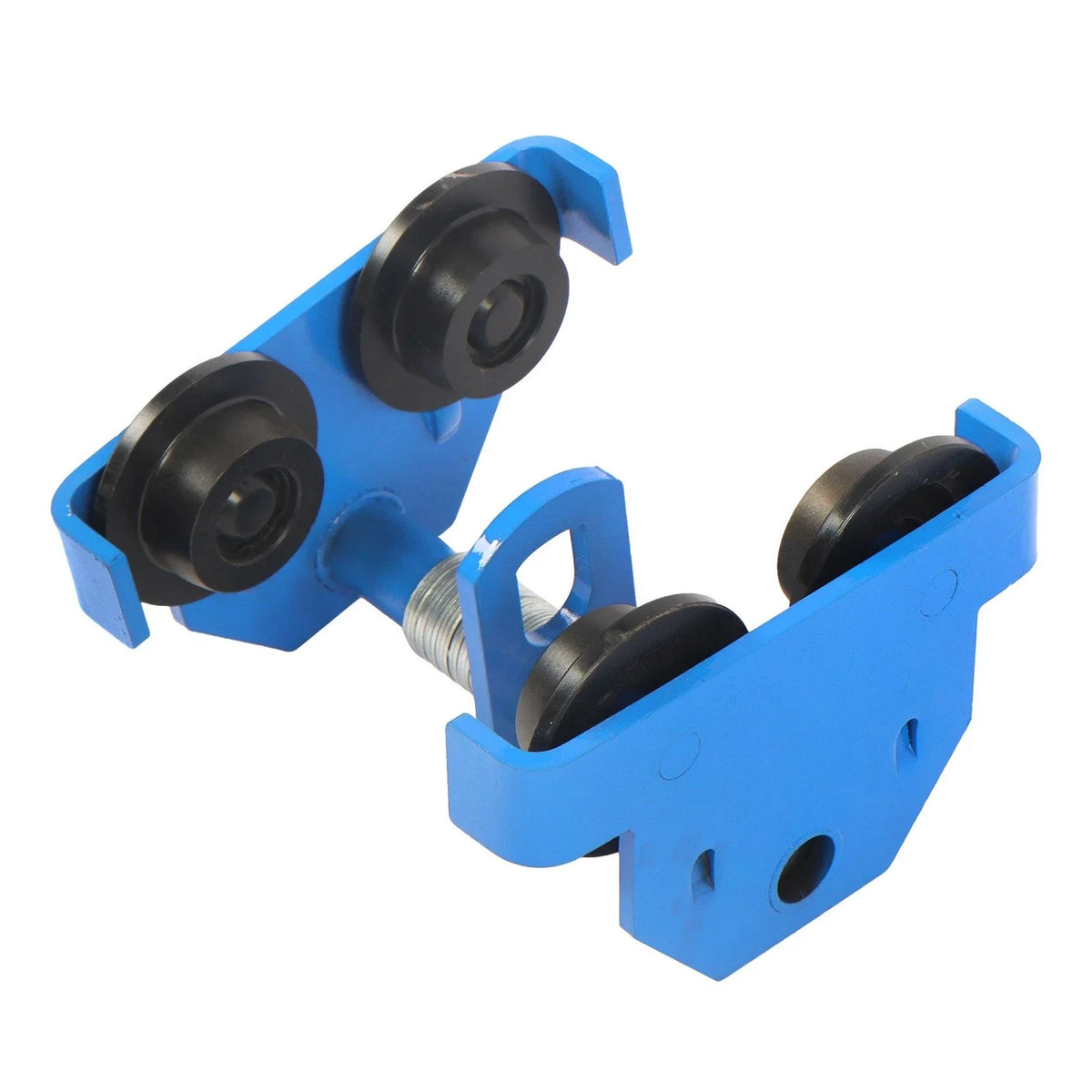 Dual Wheels Alloy Steel I-Beam Trolley 2200lbs Capacity (65-190mm Adjustable)