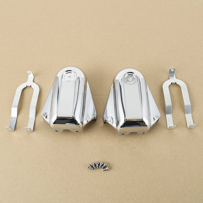 Chrome Rear Axle Cover Set for Harley Softail Cross Bones 2008-2017