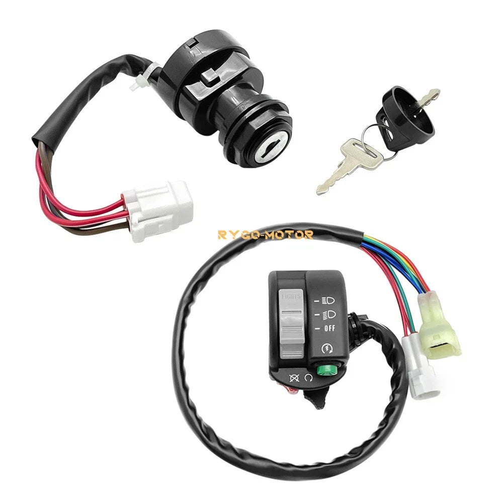 Start Stop Headlight Switch & Ignition Key Switch for Yamaha Grizzly 450 (2007–2014)