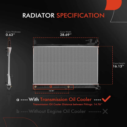 Integrated Oil Cooler Radiator Assembly for Murano 2015-2023