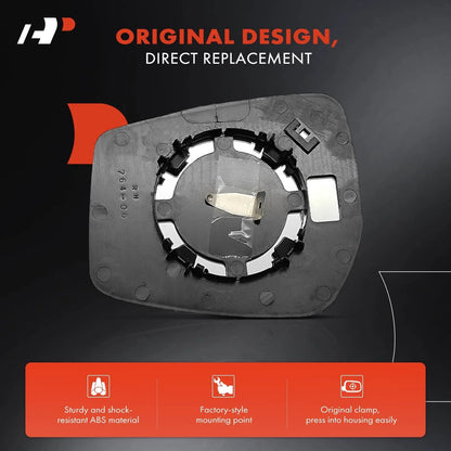 Manual Mirror Glass Pair for 2015-2019 Nissan Versa