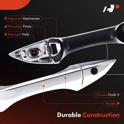 Front Left Door Handle with Key Hole for TSX (2009-2014) Honda