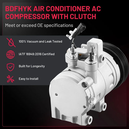 UAC CO11316C A/C Compressor Assembly for Ford Mustang (2011-2017)