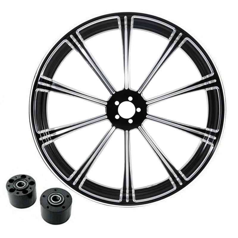 23" Front Wheel Rim for Harley Touring Glide (2008–2025) - Dual Disc Hub & Fender