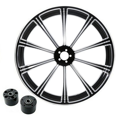23" Front Wheel Rim for Harley Touring Glide (2008–2025) - Dual Disc Hub & Fender