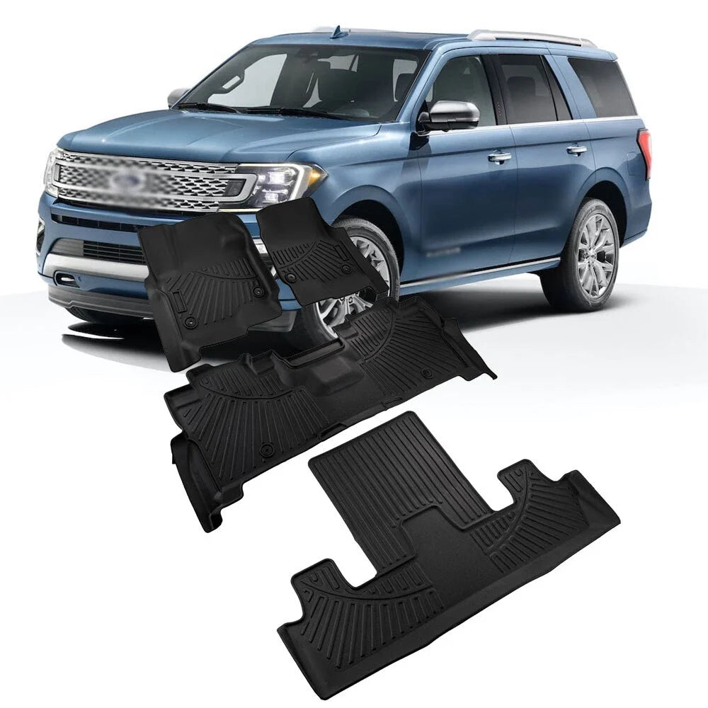 3D Floor Mats Liners for Ford Expedition (2018–2024) & Lincoln Navigator (2018–2021)