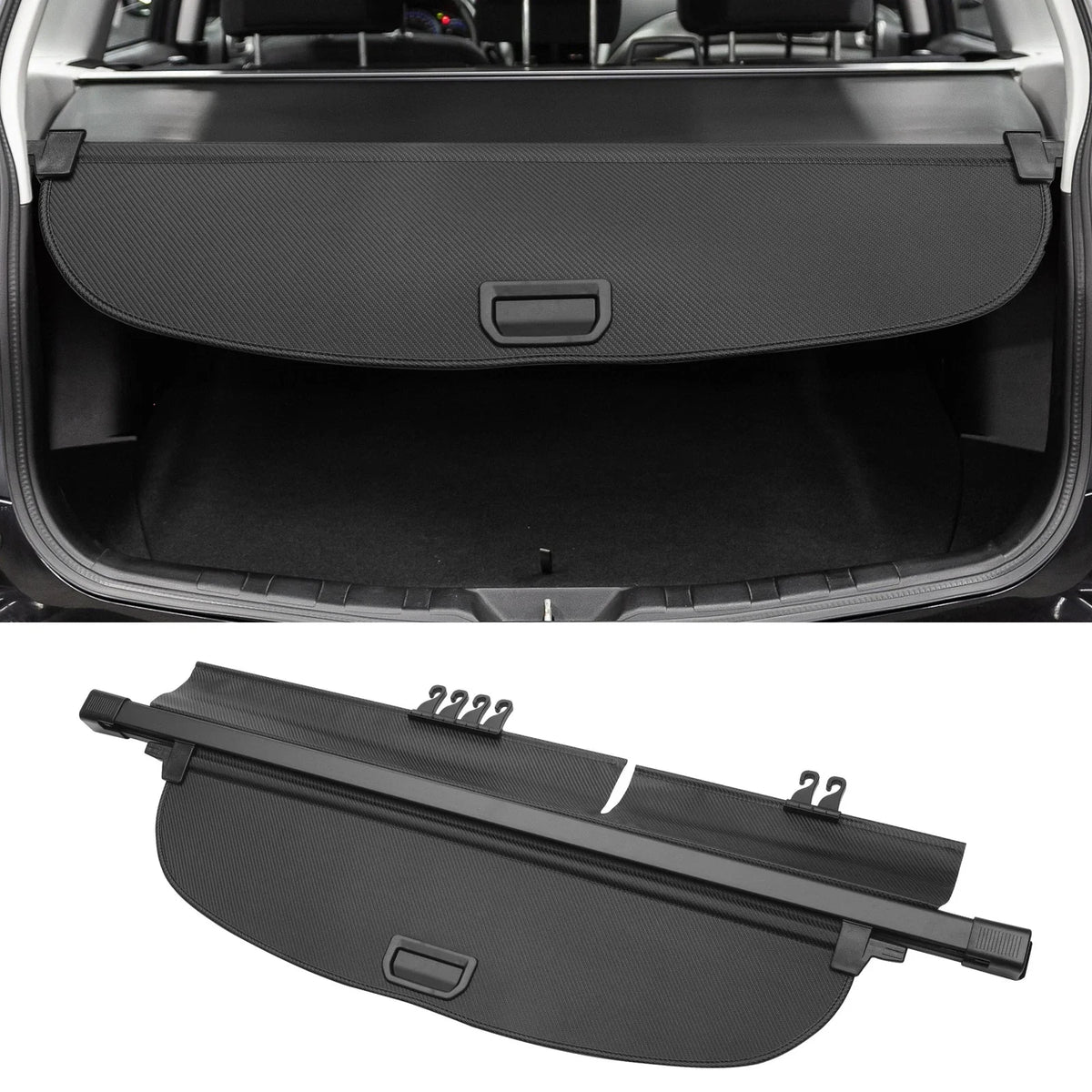 Retractable Cargo Cover for Honda CR-V (2017–2022) 636939493516 Black Carbon Fiber