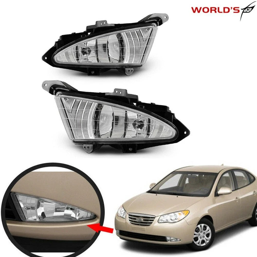 Front Pair Fog Lights for Hyundai Elantra (2007–2010)