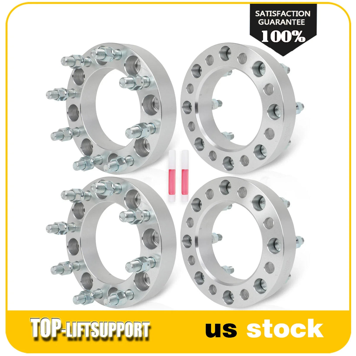 Set of 4 Wheel Adapters 1.5" 8x6.5 to 8x170 for Ford F-250 Dodge Ram 2500 3500