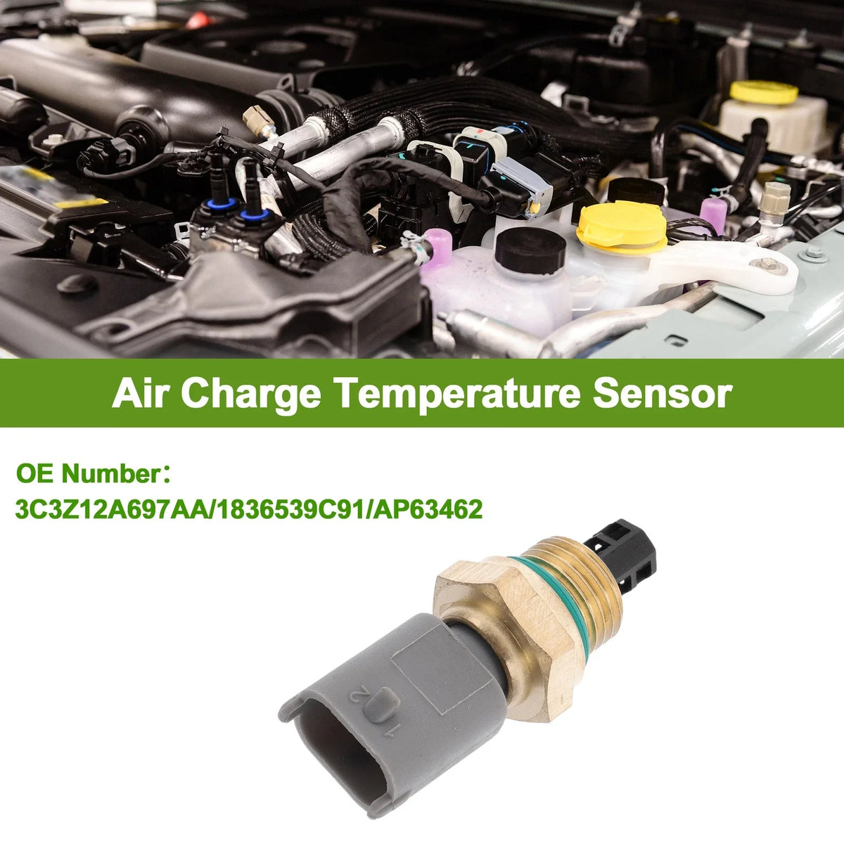 Air Charge Temperature Sensor No.3C3Z12A697AA for Ford Excursion (2003–2005)