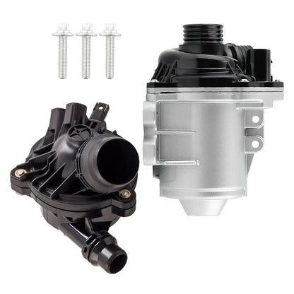 Water Pump Assembly with Thermostat & Bolts for BMW E60 E83 E91 E92 07-13