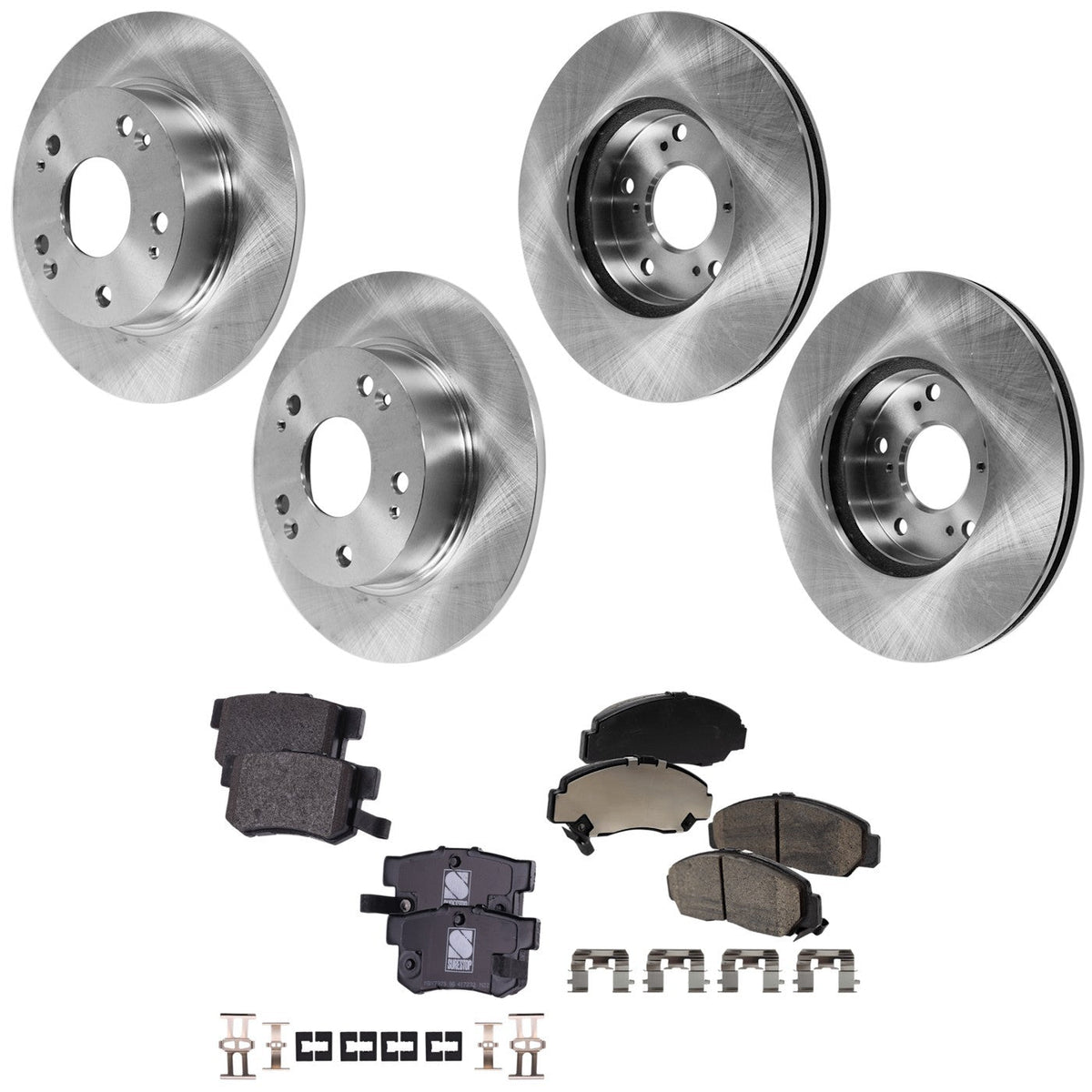 Brake Disc Rotors and Pads Kit for Honda Accord (2003–2007)