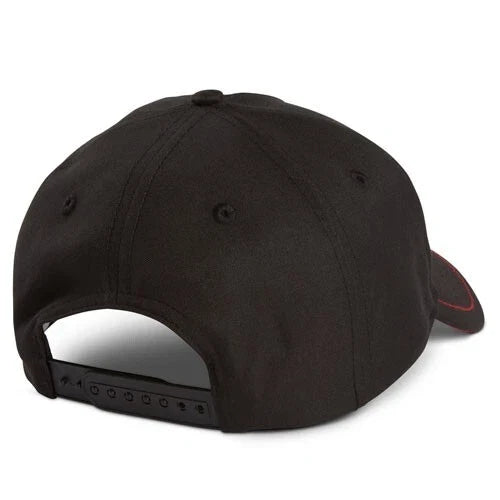 Paragon Perforated Laser Cut Cap for Peterbilt Trucks (Black/Red)