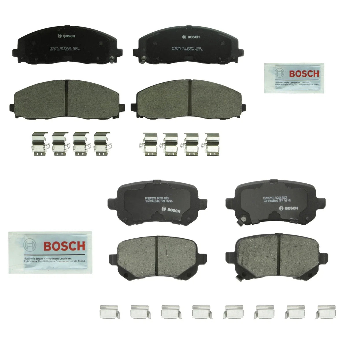 Bosch QuietCast Brake Pads Kit for Chrysler Dodge Ram (2010–2023)