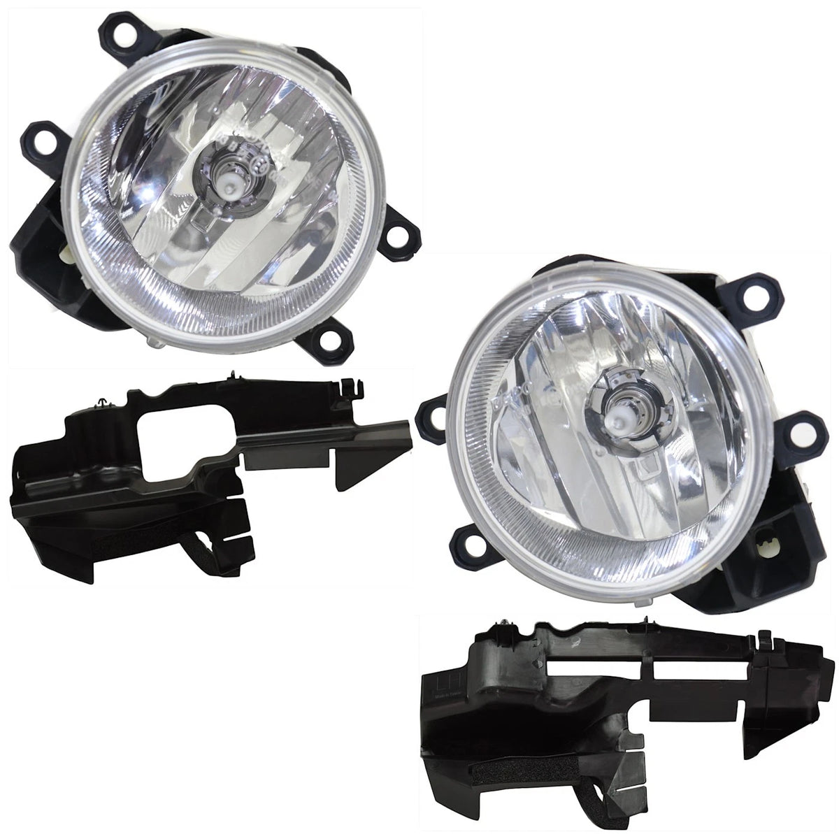 Fog Light Kit for Toyota RAV4 (2016–2018) LH RH Assy with Air Guide