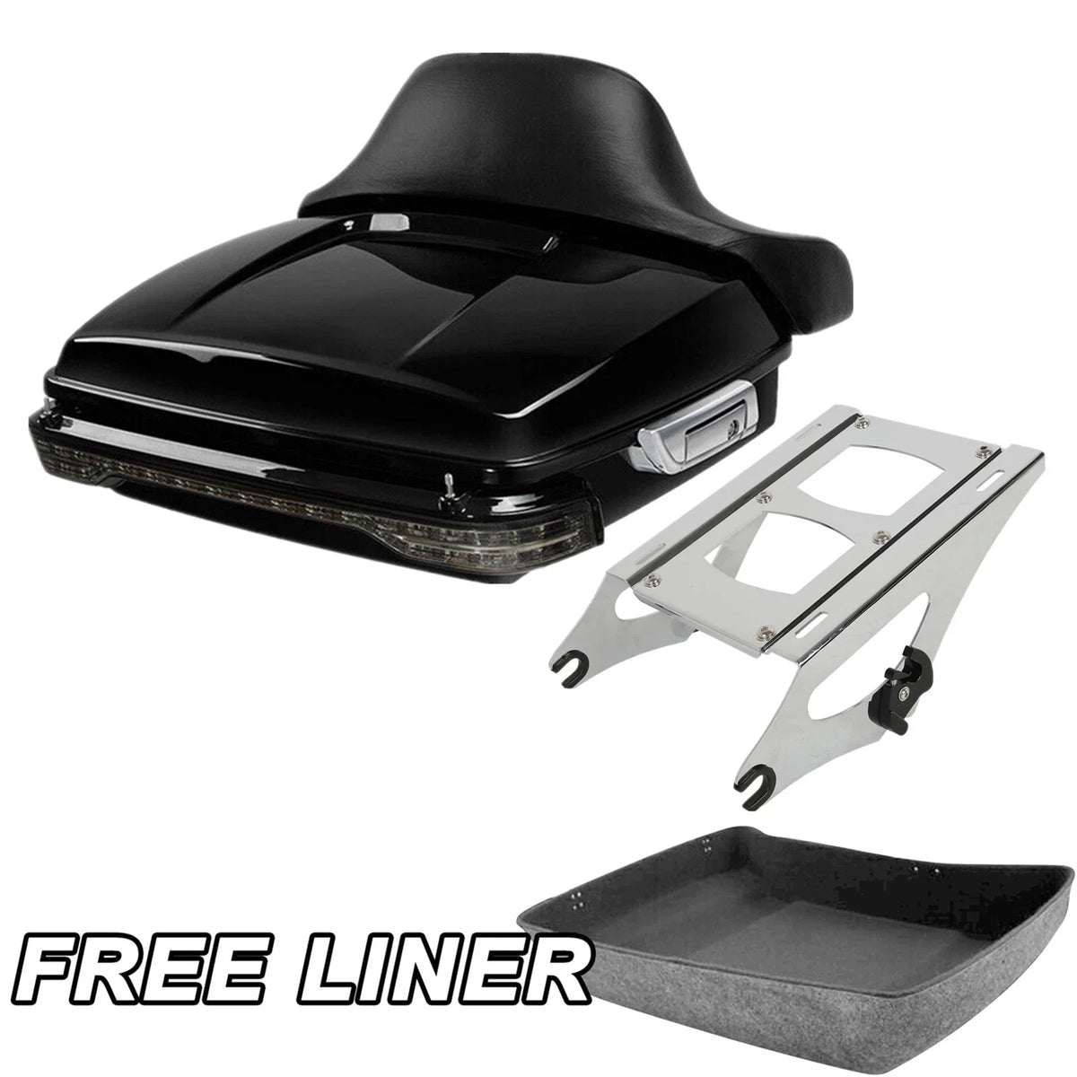 Chopped Tail Light Mount Rack for Touring Harley Davidson (2014-2023)