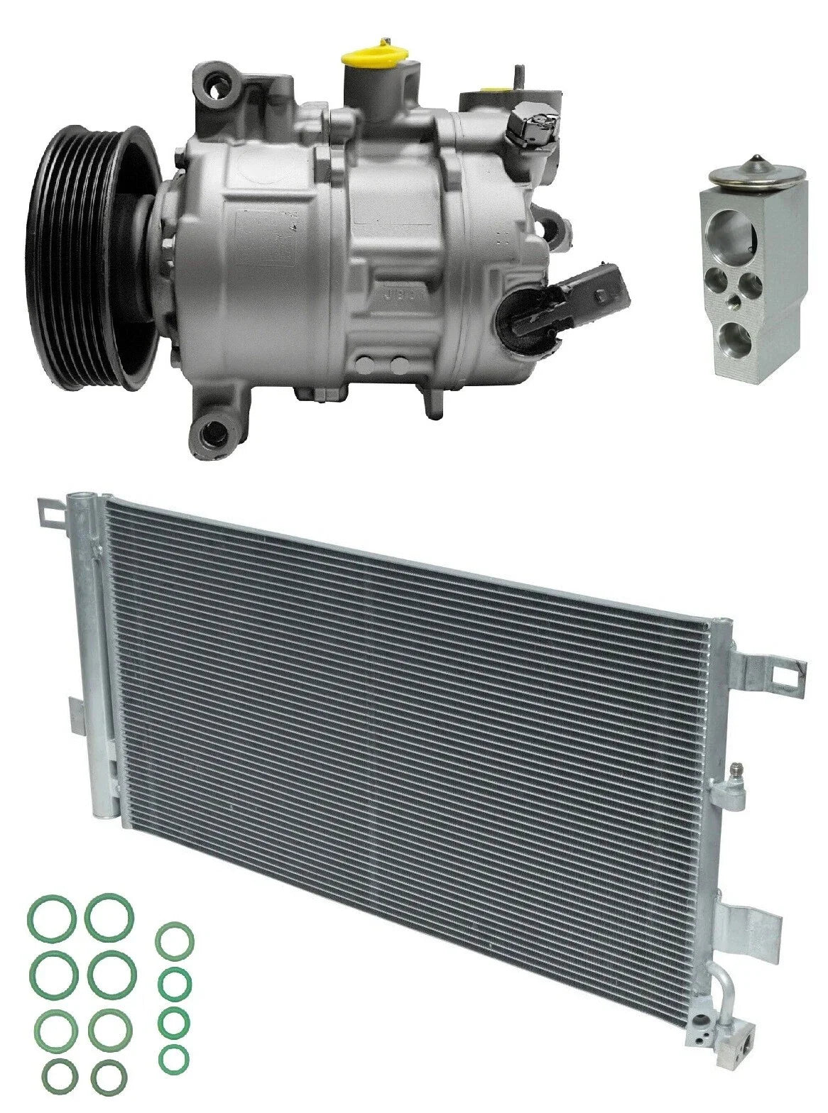 AC Compressor Kit w Condenser for Audi A5 Quattro 2.0L (2020–2022)