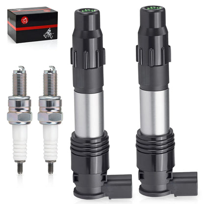 2X Ignition Coils with Iridium Spark Plugs for Kawasaki Z650 (2017-2023)