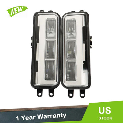 Pair of Clear Fog Lights for 2022-2024 Toyota Tundra Driver/Passenger