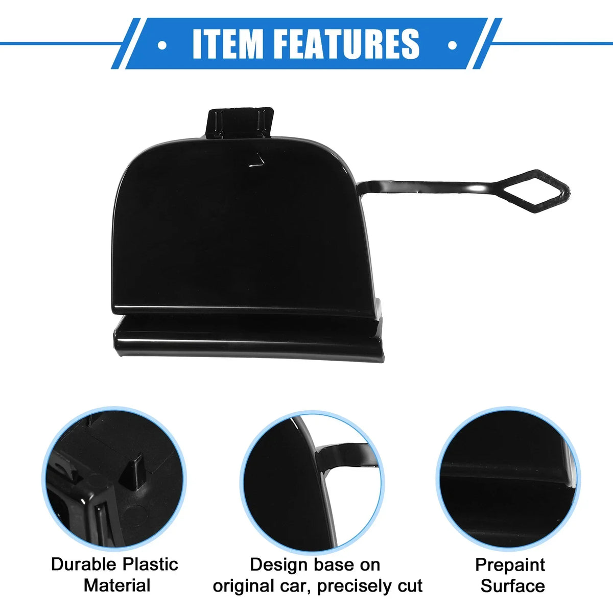 Front Bumper Cover Cap Tow Hook Eye for Mercedes-Benz E-Class 2017-2023