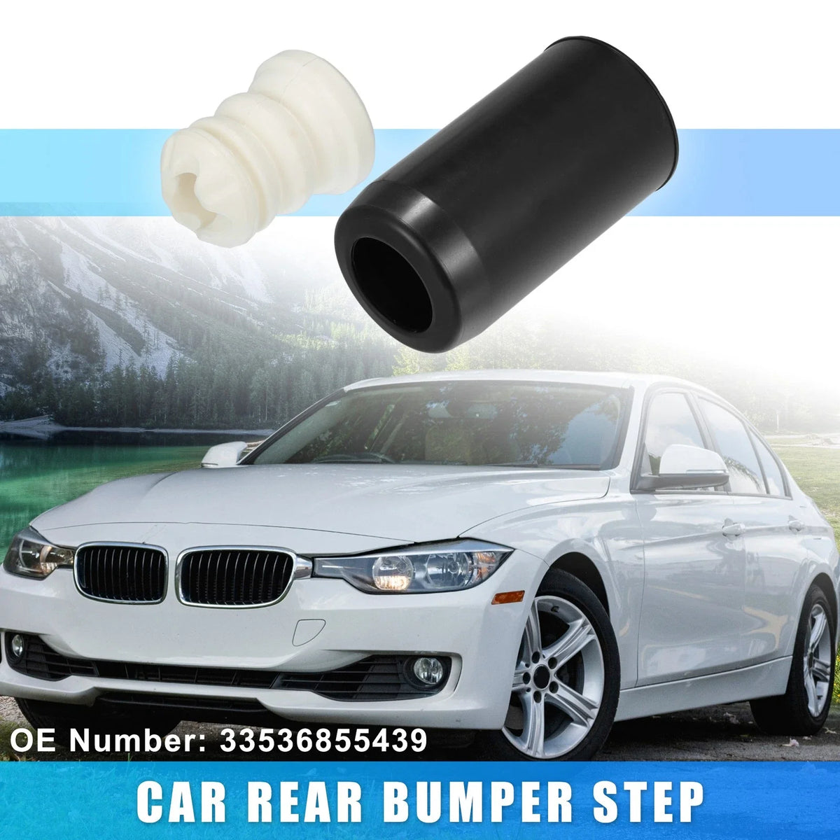 Set of 2 Rear Step Bumper Shock Absorbers No. 33536855439 for BMW 230i (2017–2021)