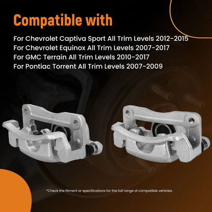 Rear Disc Brake Caliper Set for Saturn Vue 2008-2010 / GMC Terrain 2010-2017