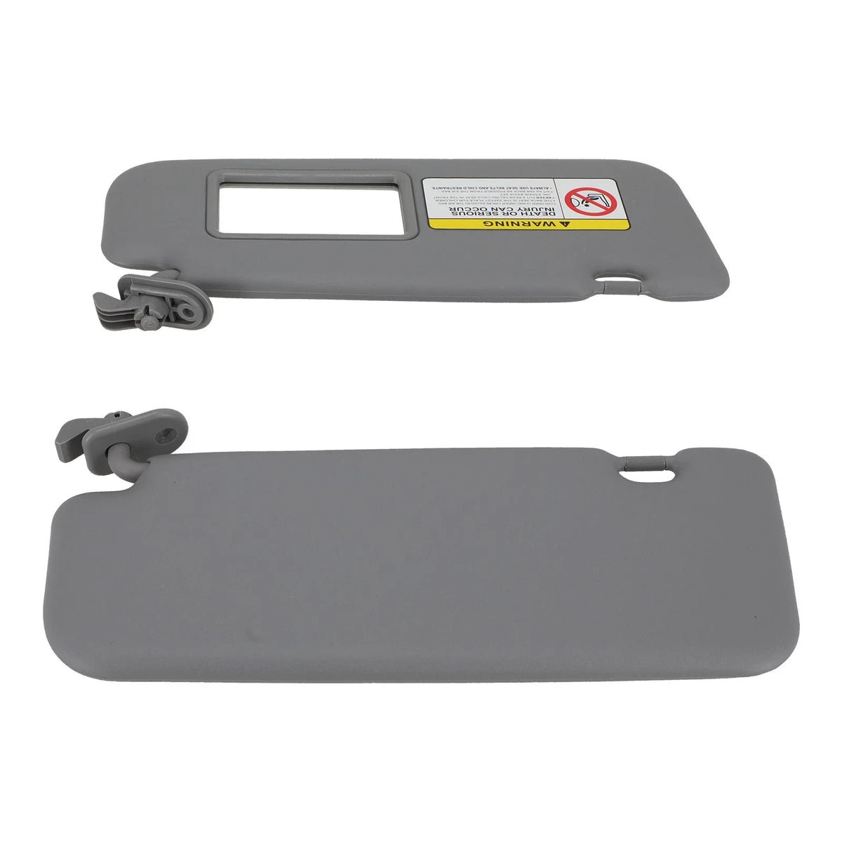 Pair Sun Visors for Hyundai Accent (2011–2015) Gray Left Right