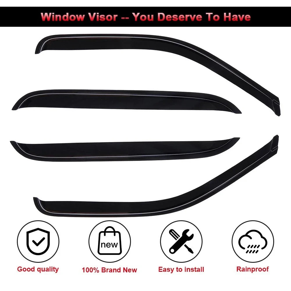 Deflector Window Visor Rain Guard for Silverado/Sierra 2000-2007