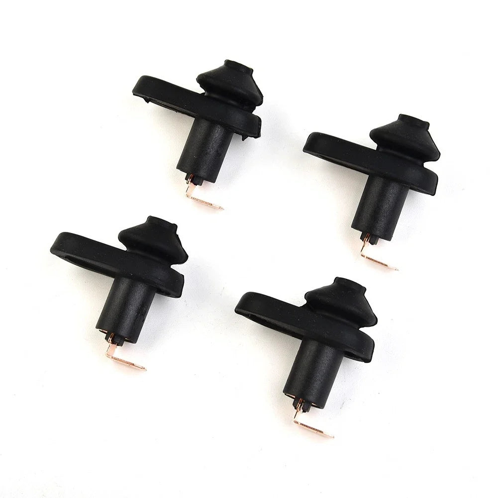 Interior Door Light Switch Button Set of 4 (Metal, Plastic)