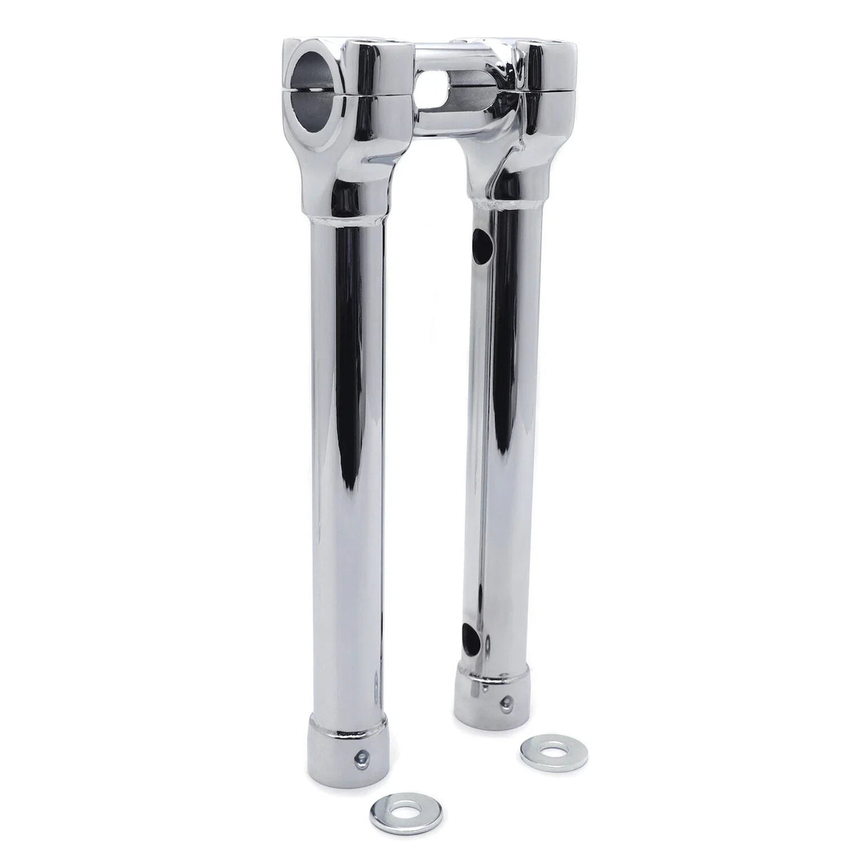 CNC Chrome 12" Riser Handlebar Top Clamp for Harley Touring