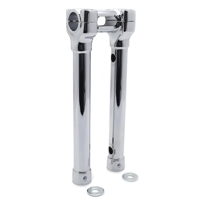 CNC Chrome 12" Riser Handlebar Top Clamp for Harley Touring