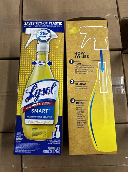 6 Pack Lysol Multi-Purpose Cleaner Starter Kits (Citrus Breeze)