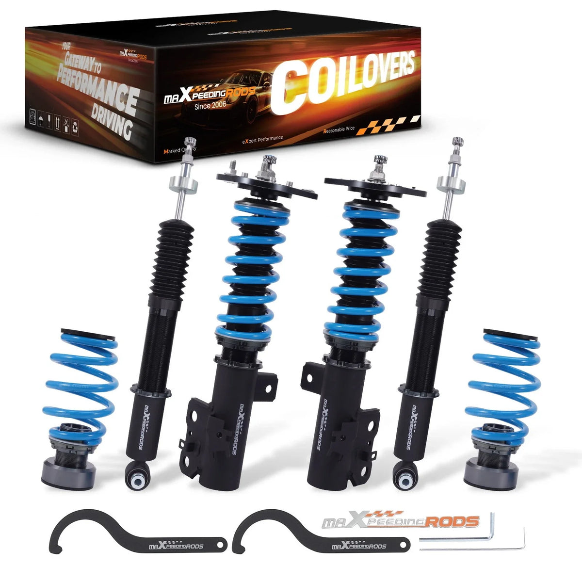 Coilover Shock Lower Kit 24 Level Adjustable for Lexus CT200H 2011-2017