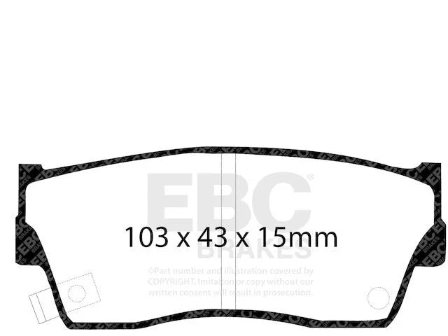 Brake Pad Set Front for Suzuki Sidekick 1989-1998 ZV884HM