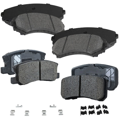 Set of 4 Ceramic Brake Pads for Mitsubishi Endeavor (2004–2011)