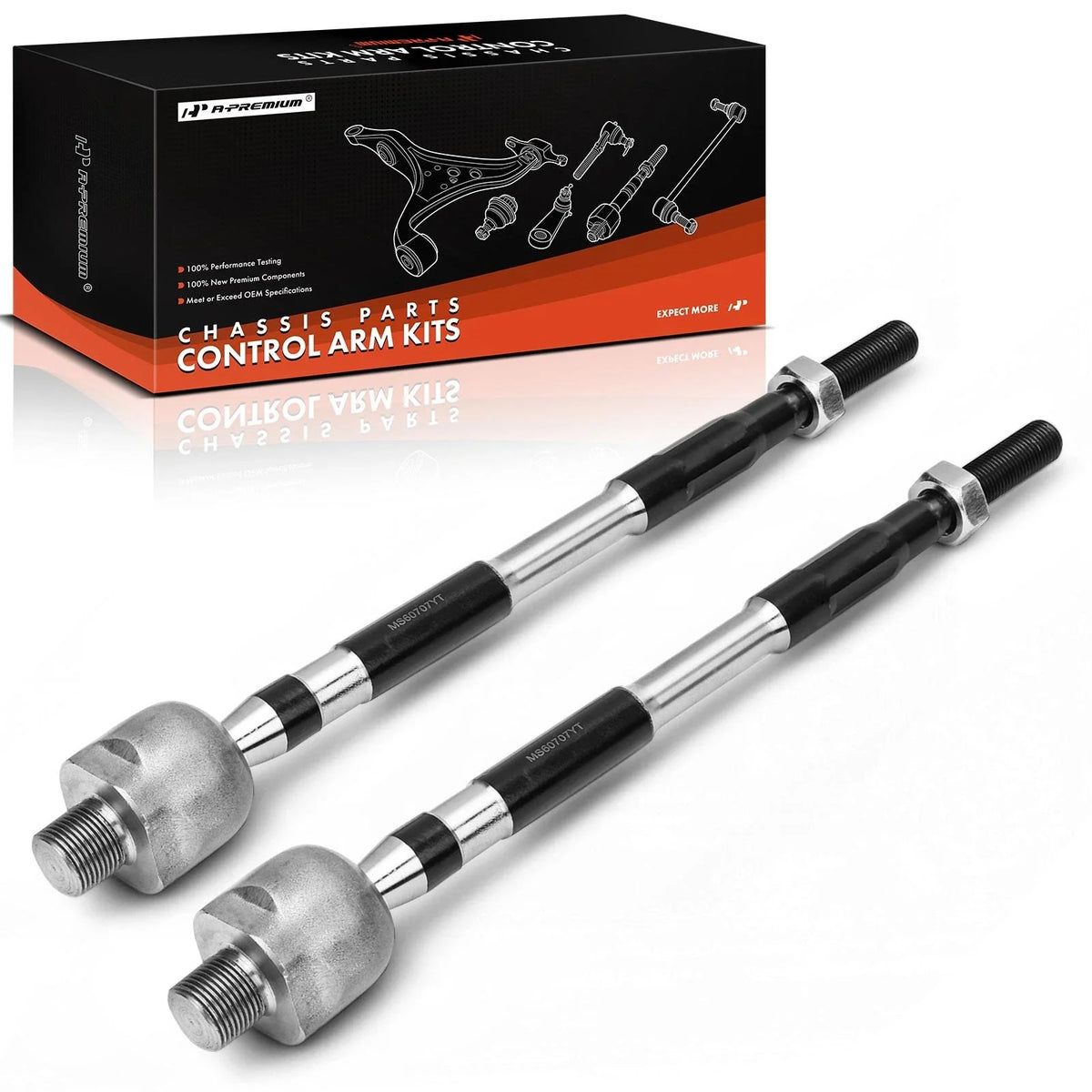 2X Front Inner Tie Rod End for Honda Ridgeline (2006–2014)