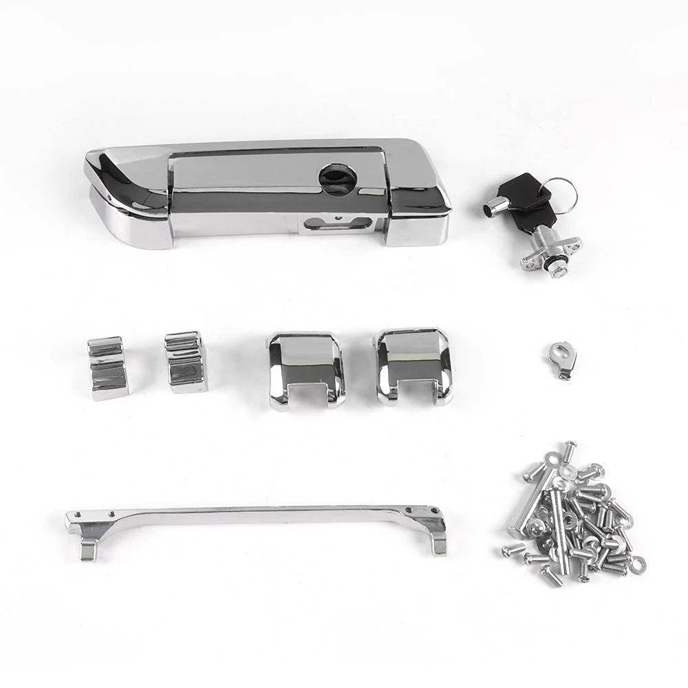 Chrome Hinges Latch for Harley Razor/Chopped/King Pack Trunk (2014–2023)