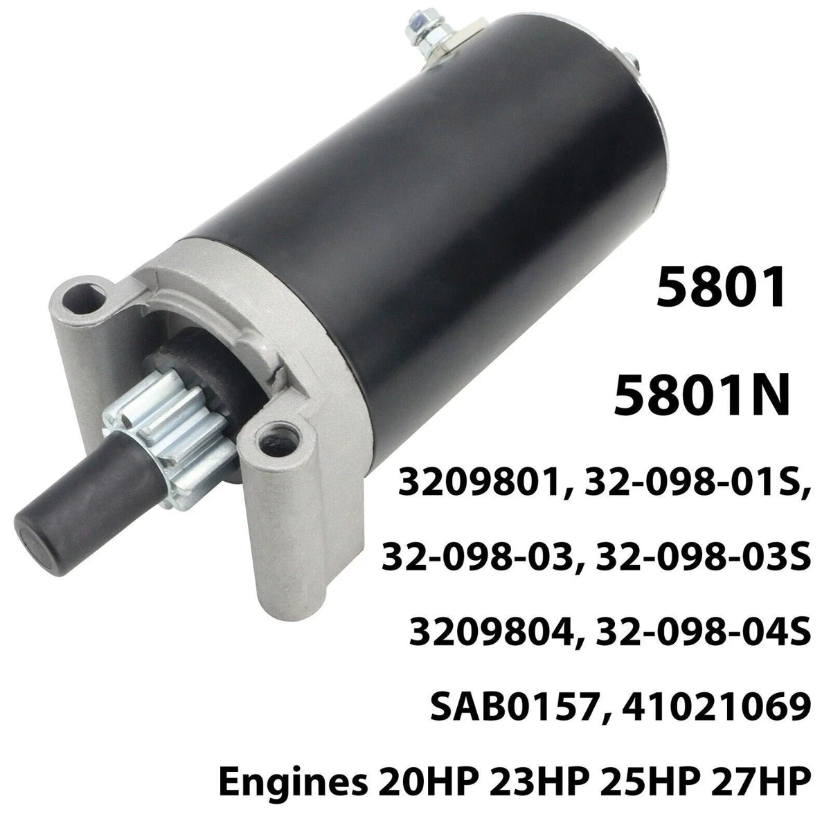 Starter for Kohler Engines Courage 5801 (2005–2012)