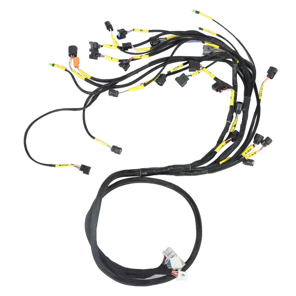K-Series Engine Harness Tucked for Honda Acura Integra CRX EG EK (K20 K24)
