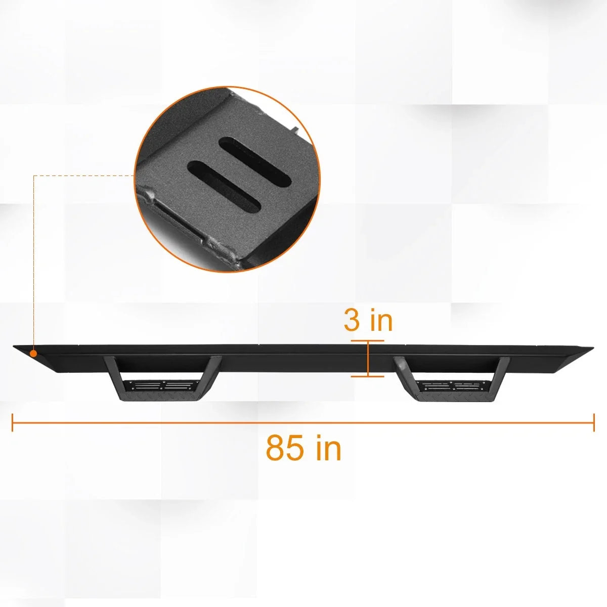 Nerf Bar Running Board 3" with Down Step Pad for Colorado/Canyon 2015-2020