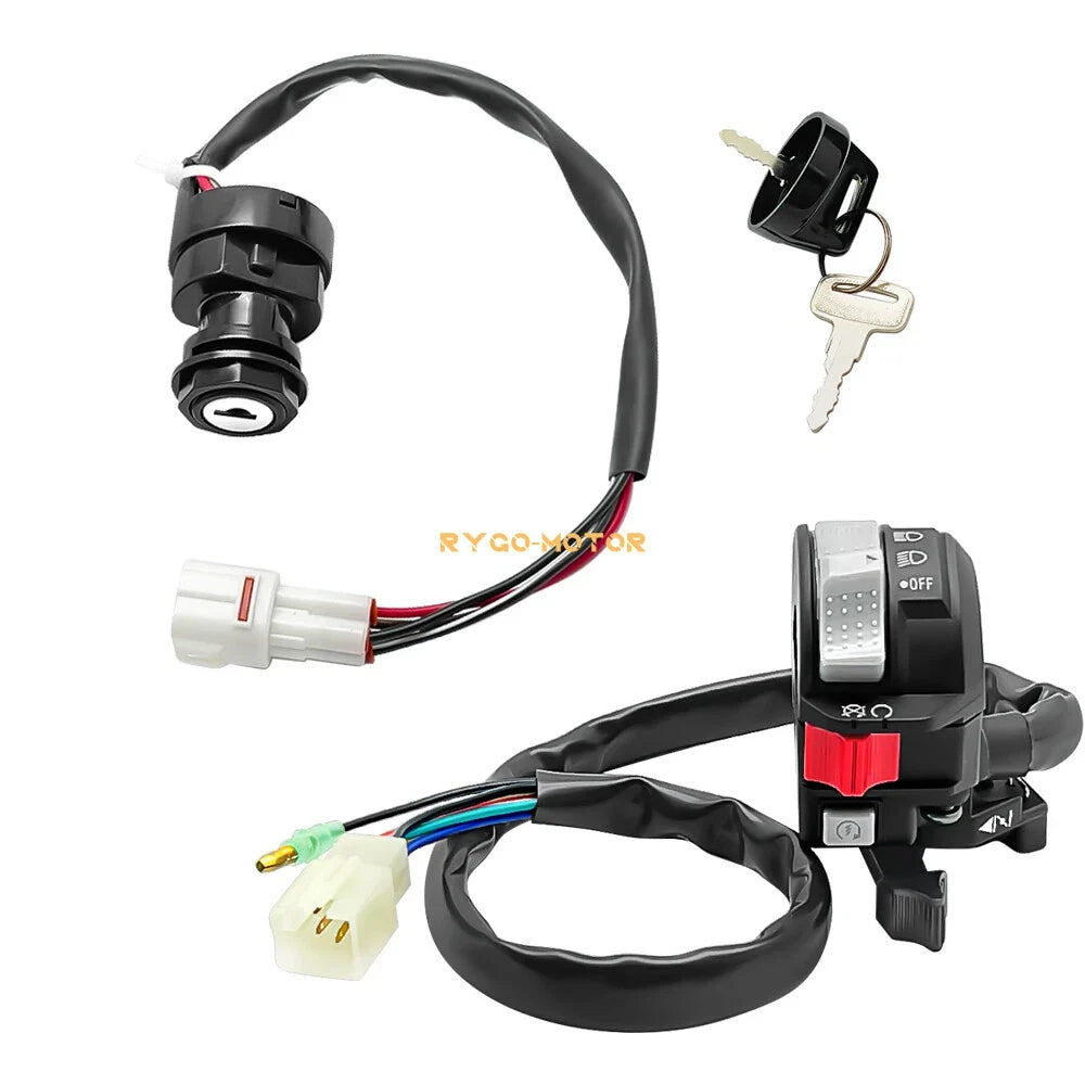 Start Stop Switch and Ignition Key Switch for Yamaha Big Bear 400 2000-2006